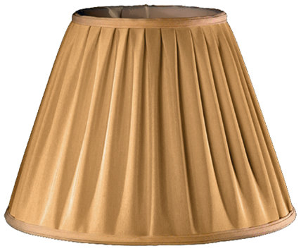 Thomas & Franks Round Pleated Lamp Shade in Cranberry Brushed Silk 30cm 