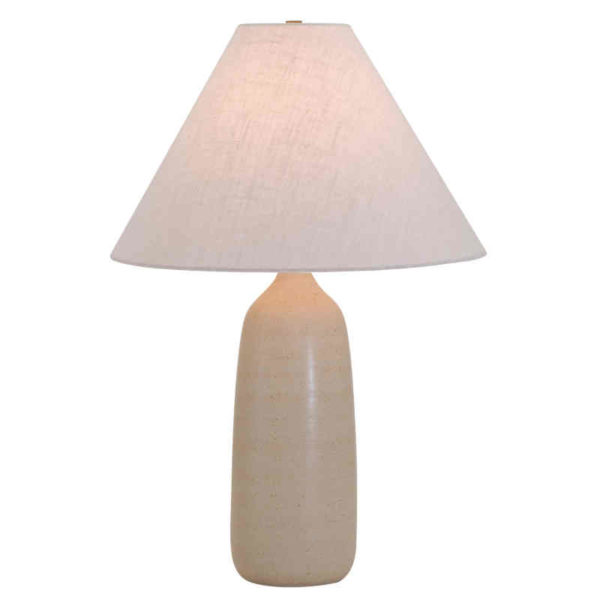 GS100-OT_House of Troy Scatchard 25" Stoneware Table Lamp in an Oatmeal Glaze