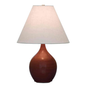 GS200-CR_House of Troy Scatchard 19" Ceramic Table Lamp in a Copper Red Finish