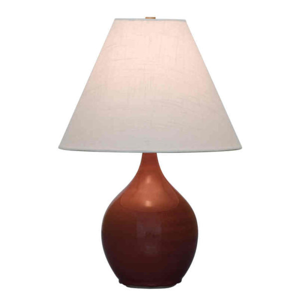 GS200-CR_House of Troy Scatchard 19" Ceramic Table Lamp in a Copper Red Finish