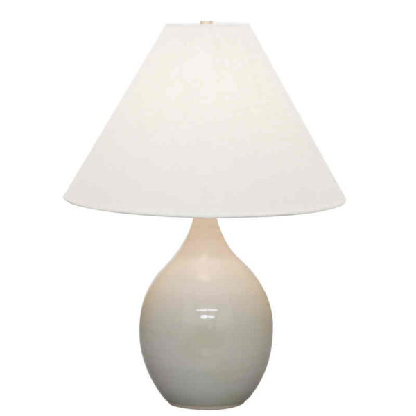GS300-GG_House of Troy Scatchard 22.5" Ceramic Table Lamp in a Gray Gloss Finish