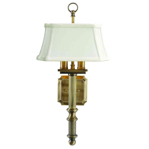 WL616-AB_House of Troy Single Light Decorative Wall Sconce in an Antique Brass Finish