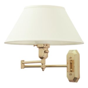 WS-704-House of Troy Swing Arm Wall Lamp in a Polished Brass Finish