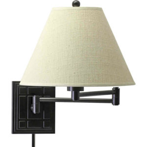 WS750-AS_House of Troy Home / Office Single Light Wall Swing Arm Lamp in an Antique Silver Finish