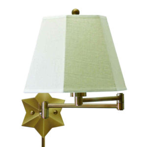 WS751-AB_House of Troy Home / Office Single Light Wall Swing Arm Lamp in an Antique Brass Finish