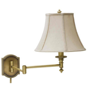 WS761-AS_House of Troy Home / Office Single Light Wall Swing Arm Lamp in an Antique Silver Finish