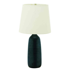 GS101-BM_House of Troy Scatchard 29" Ceramic Table Lamp in a Black Matte Glaze