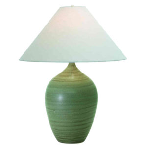 GS190-BG_House of Troy 29" Scatchard Ceramic Table Lamp in a Blue Gloss Finish