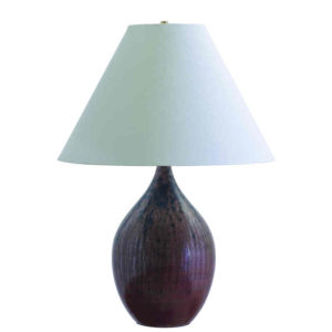GS400-BM_House of Troy Scatchard 28" Ceramic Table Lamp in a Black Matte Finish