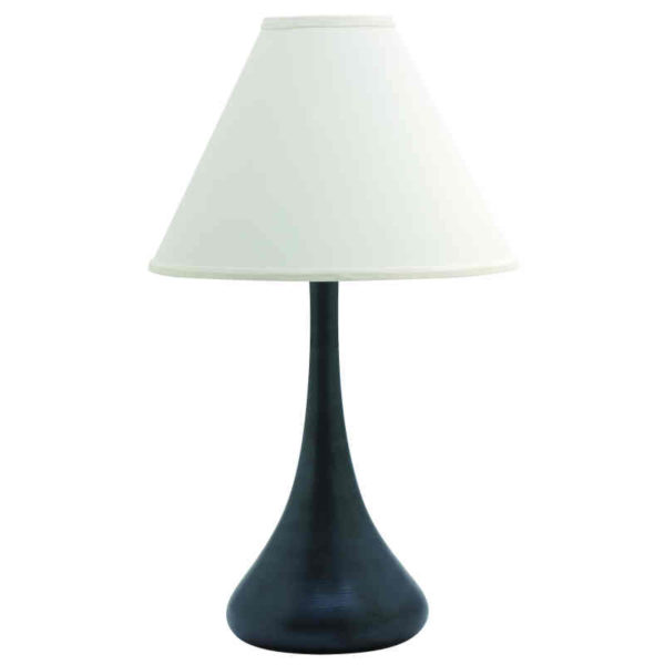 GS801-BM_House of Troy Scatchard 26" Ceramic Table Lamp in a Black Matte Finish