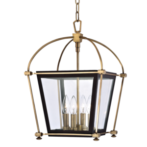 3612-AGB_Hollis 4-Light Lantern in Antique Brass and Black Finishes
