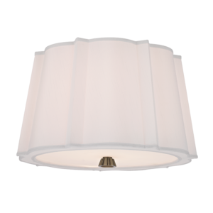 4817-AGB_Hudson Valley Humphrey 2-Light Drum Semi-Flush Mount Ceiling Fixture with Aged Brass Accents
