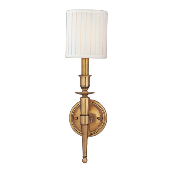 4901-AGB_Hudson Valley Abington Single Light Wall Sconce in an Aged Brass Finish