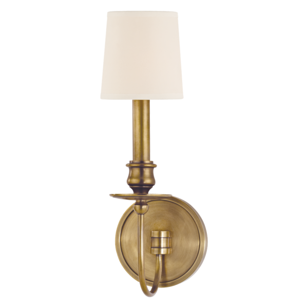 8211-AGB_Hudson Valley Cohasset Single Light Wall Sconce in an Aged Brass Finish