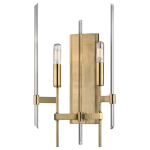9902-PN_Hudson Valley Bari 2-Light Wall Sconce in a Polished Nickel Finish