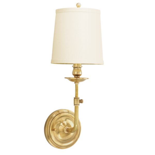 171-AGB_Hudson Valley Logan Single Light Wall Sconce in an Aged Brass Finish
