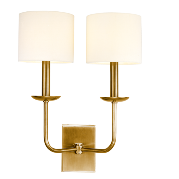 1712-AGB_Hudson Valley Kings Point 2-Light Wall Sconce in an Aged Brass Finish