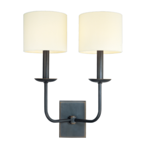 1712-OB_Hudson Valley Kings Point 2-Light Wall Sconce in an Old Bronze Finish