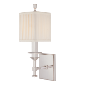 241-PN_Hudson Valley Berwick Single Light Wall Sconce in a Polished Nickel Finish