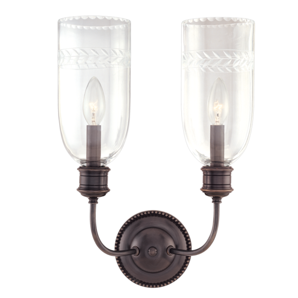 292-OB_Hudson Valley Lafayette 2-Light Wall Sconce in an Old Bronze Finish