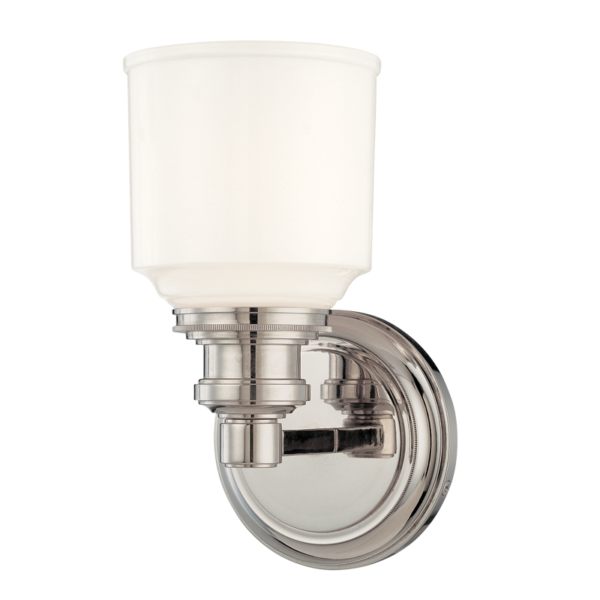 3401-PN_Hudson Valley Windham Single Light Bath Sconce in a Polished Nickel Finish