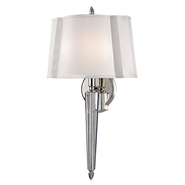 3611-PN_Hudson Valley Oyster Bay 2-Light Wall Sconce in a Polished Nickel Finish