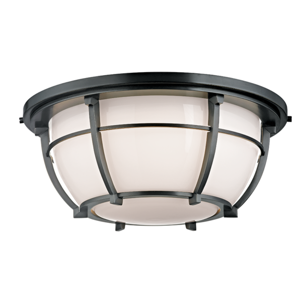 4115-OB_Hudson Valley Conrad 3-Light Flush Mount Ceiling Fixture in an Old Bronze Finish