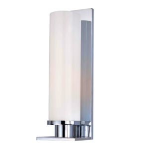 420-PC_Hudson Valley Thompson Single Light Round Glass Bath Sconce in a Polished Chrome Finish