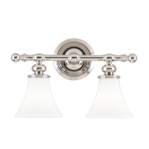 4502-PN_Hudson Valley Weston 2-Light Bath Sconce in a Polished Nickel Finish