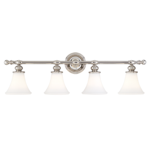 4504-PN_Hudson Valley Weston 4-Light Bath Sconce in a Polished Nickel Finish
