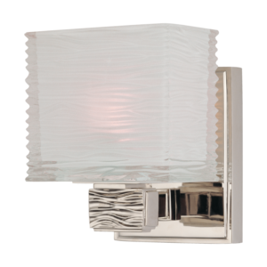 4661-PN_Hudson Valley Hartsdale Single Light Bath Sconce in a Polished Nickel Finish