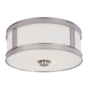 5513-PN_Hudson Valley Patterson 2-Light Flush Mount Fixture in a Polished Nickel Finish