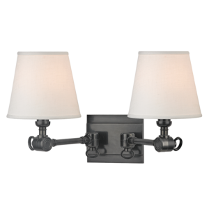6232-HN_Hudson Valley Hillsdale 2-Light Wall Sconce in an Historic Nickel Finish