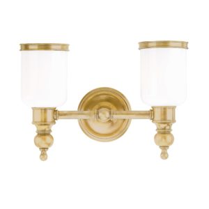 6302-AGB_Hudson Valley Chatham 2-Light Bath Sconce in an Aged Brass Finish