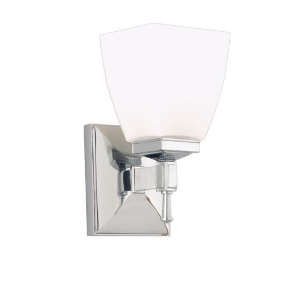 651-PC_Hudson Valley Kent Single Light Bath Sconce in a Polished Chrome Finish