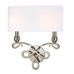 7212-PN_Hudson Valley Pawling 2-Light Wall Sconce in a Polished Nickel Finish
