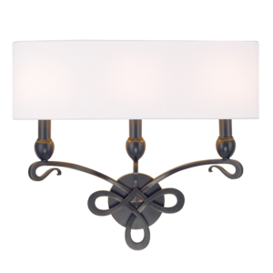 7213-OB_Hudson Valley Pawling 3-Light Wall Sconce in an Old Bronze Finish