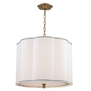 7920-AGB_Hudson Valley Sweeny 4-Light Pendant with Aged Brass Accents