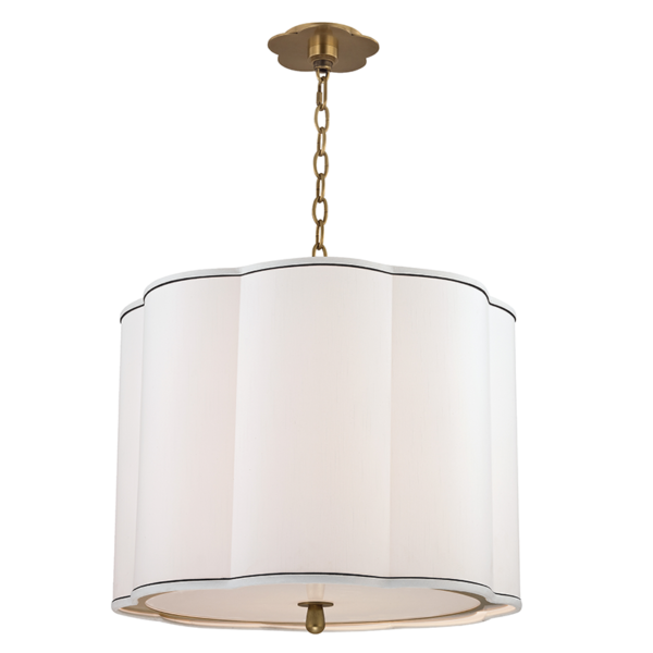 7920-AGB_Hudson Valley Sweeny 4-Light Pendant with Aged Brass Accents
