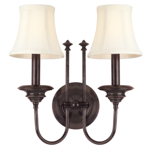 8712-OB_Hudson Valley Yorktown 2-Light Wall Sconce in an Old Bronze Finish