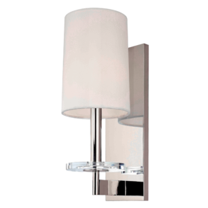 8801-PN_Hudson Valley Chelsea Single Light Wall Sconce in a Polished Nickel Finish