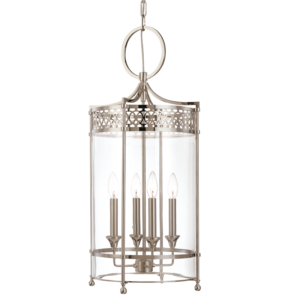 8994-PN_Hudson Valley Amelia 4-Light Pendant in a Polished Nickel Finish