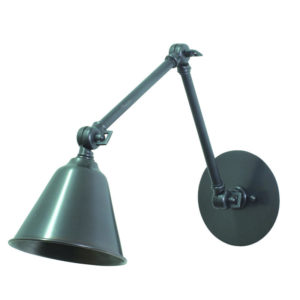LLED30-OB_House of Troy Library Adjustable LED Wall Swing Arm Lamp in an Old Bronze Finish