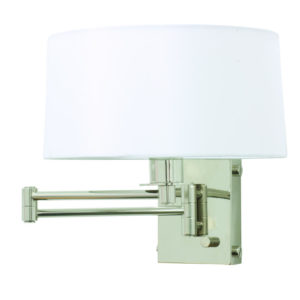 WS776-PN_House of Troy Decorative Single Light Wall Swing Arm Lamp in a Polished Nickel Finish