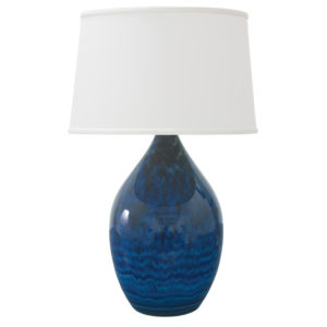 GS402-MID_House of Troy Scatchard 24.5" Ceramic Table Lamp - Midnight Blue