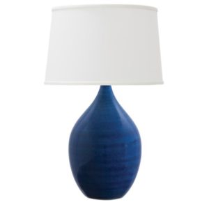 GS402-MID_House of Troy Scatchard 24.5" Ceramic Table Lamp - Midnight Blue