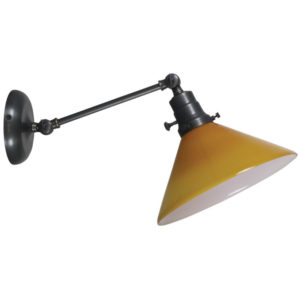 OT675-House of Troy Otil Wall Swing Arm Lamp in Satin Nickel with an Opal Glass Lampshade