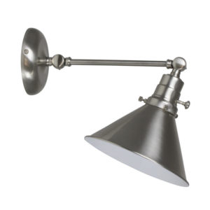 OT675-House of Troy Otil Wall Swing Arm Lamp in Satin Nickel with an Opal Glass Lampshade