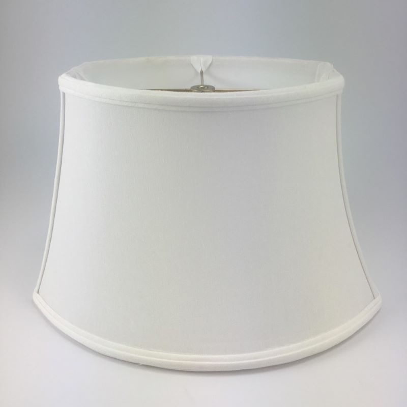 Chipped Oval Silk Bell Lampshade