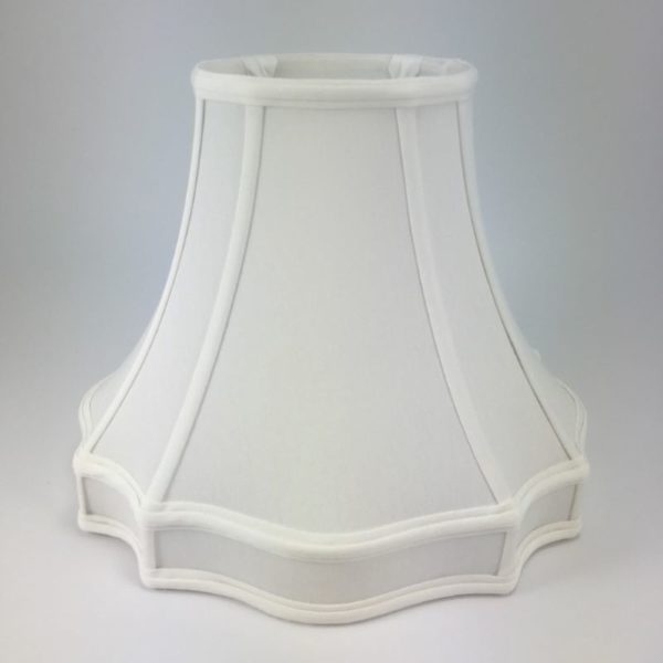 Fancy Outscallop Silk Oval Bell Bell Lampshade with a Gallery